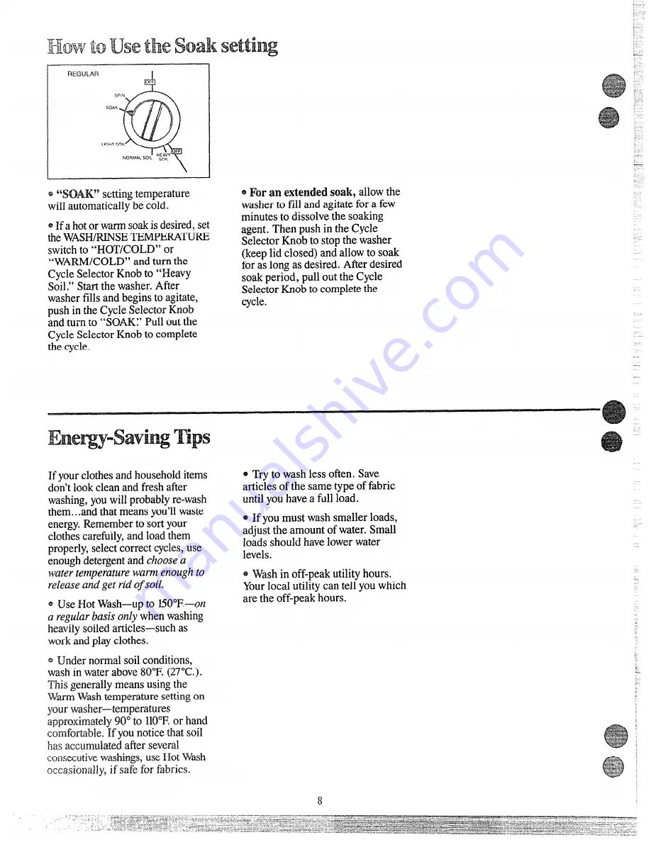 RCA WRW1505MAL Use And Care Manual Download Page 8