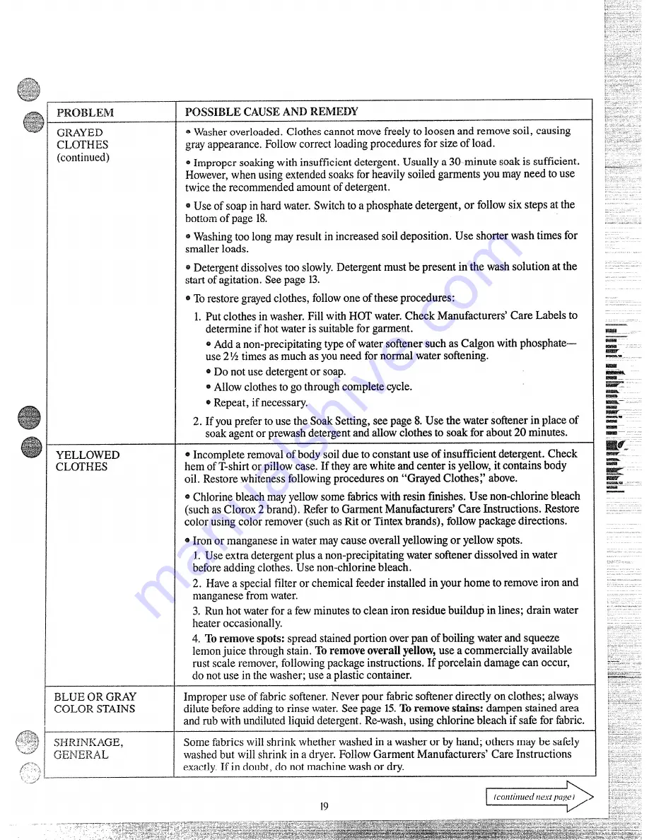 RCA WRW1505MAL Use And Care Manual Download Page 19