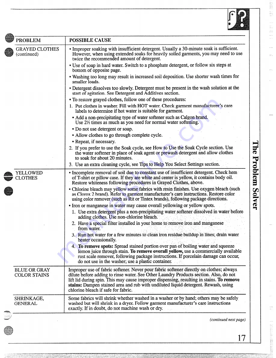 RCA WRW4400S Operating Instructions Manual Download Page 17