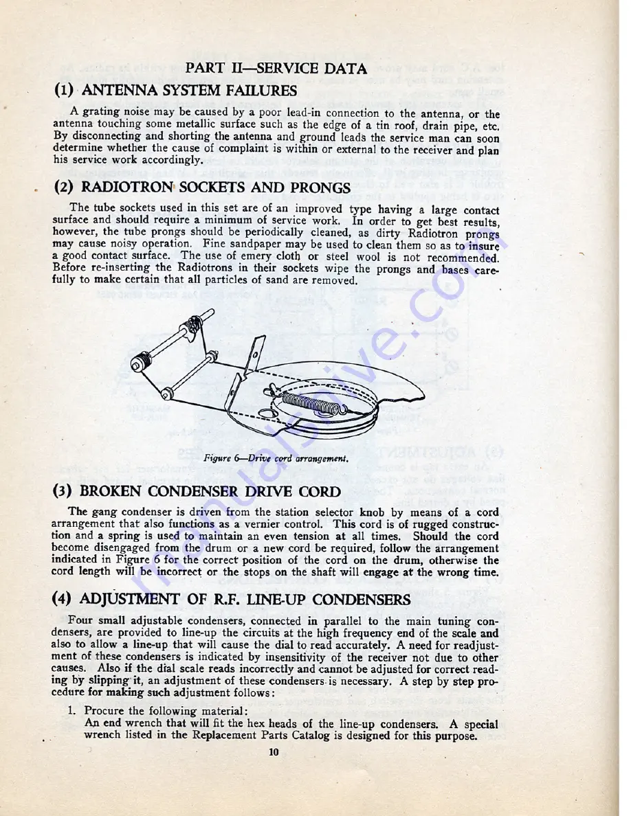 RCAVICTOR Radiola 48 Service Notes Download Page 10