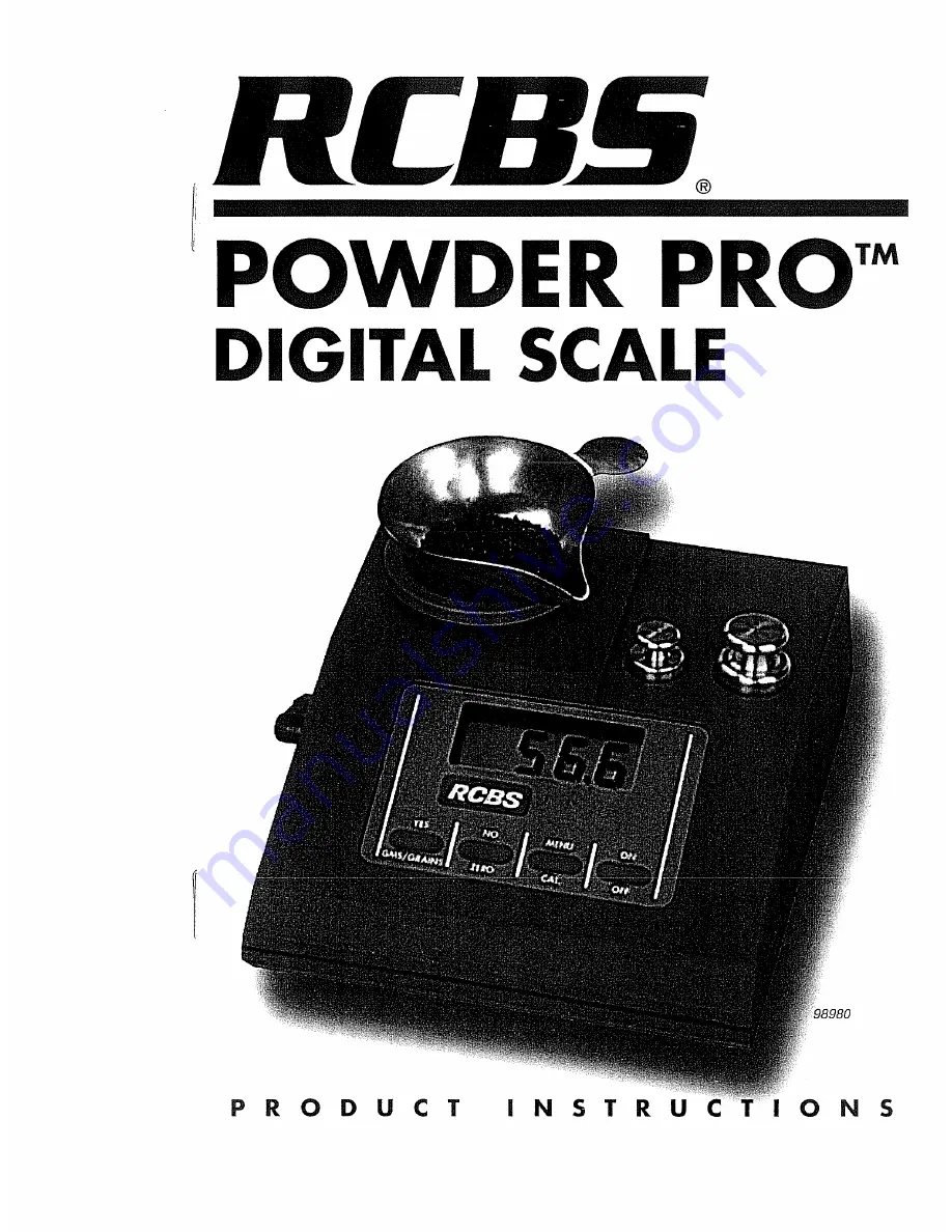 RCBS Powder Pro Product Instructions Download Page 1