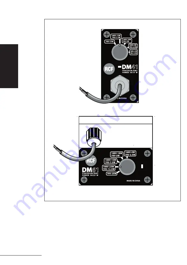 RCF dm41 Installation And Operation Manual Download Page 16