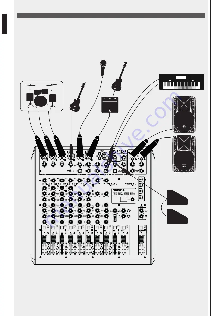 RCF F 12XR Owner'S Manual Download Page 12