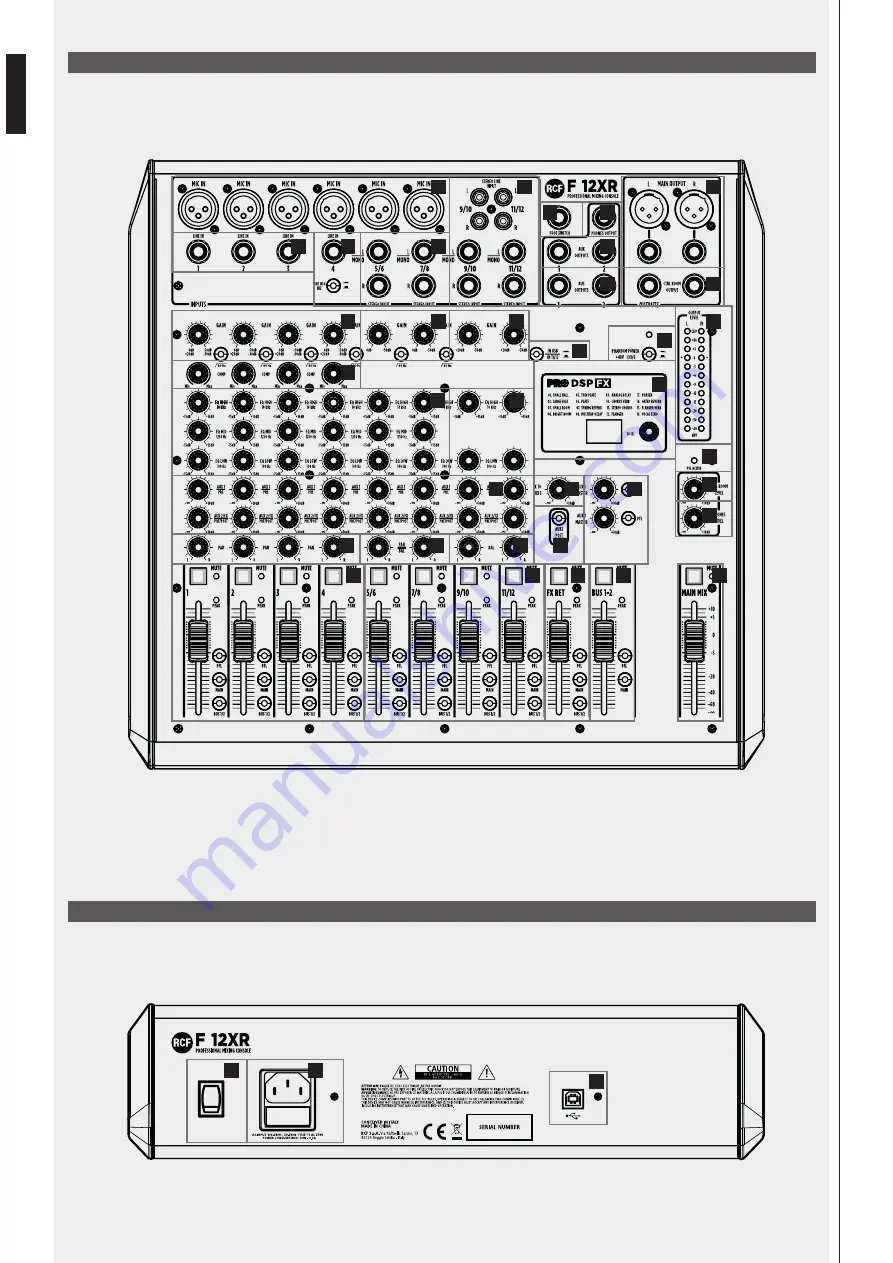 RCF F 12XR Owner'S Manual Download Page 16