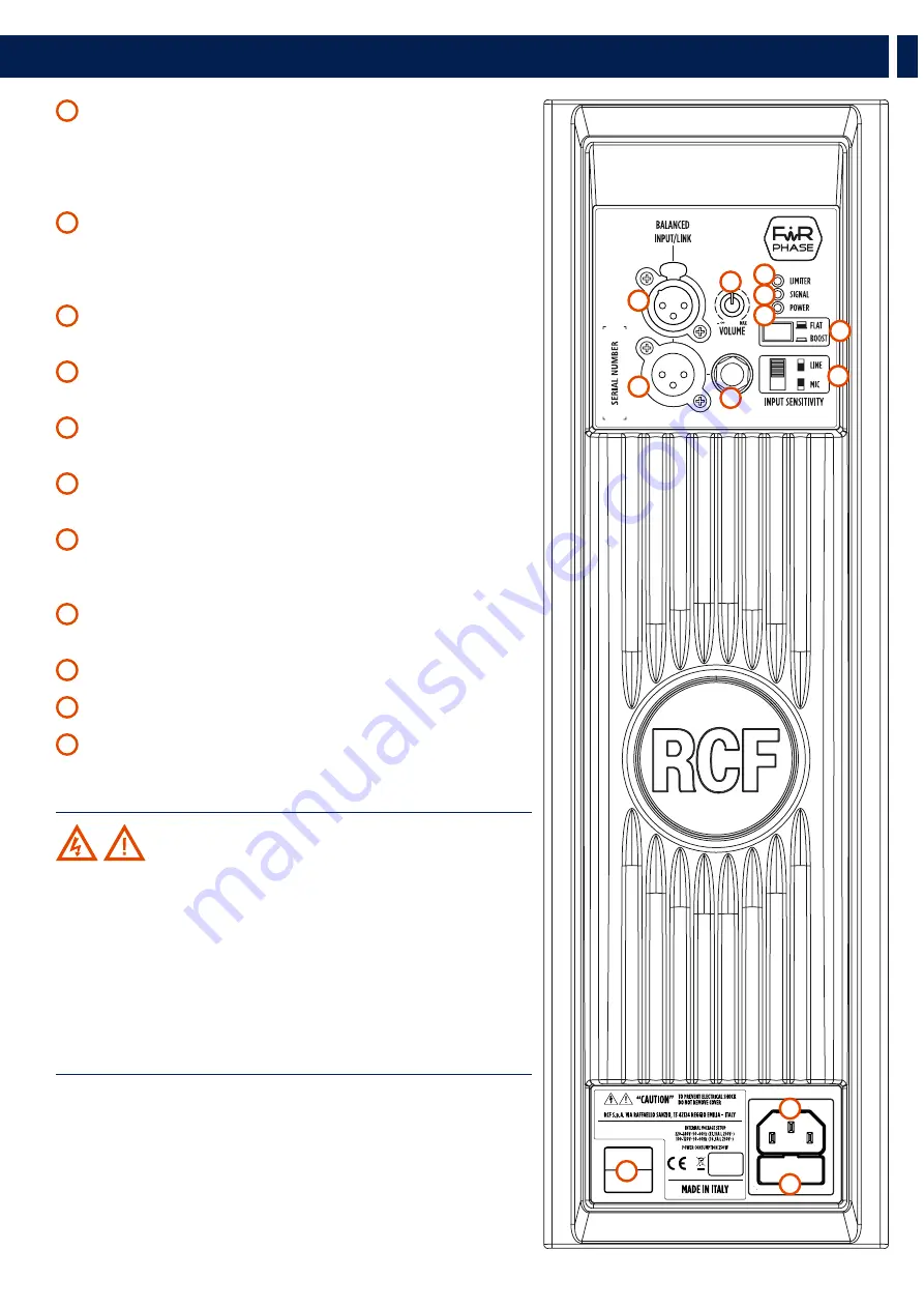 RCF HD 10-A MK5 Скачать руководство пользователя страница 7