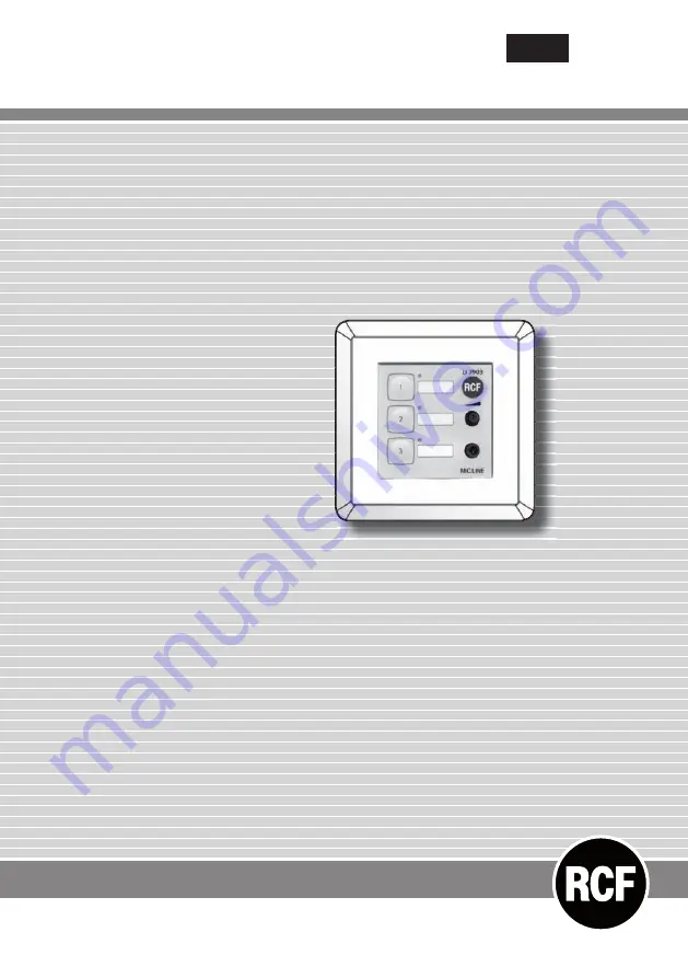 RCF LI 7903 User Manual Download Page 1