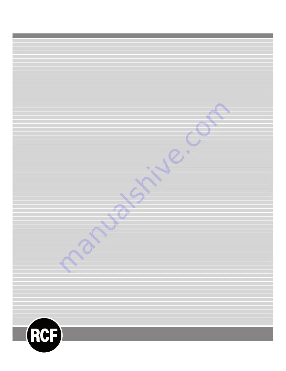 RCF MQ30P User Manual Download Page 16