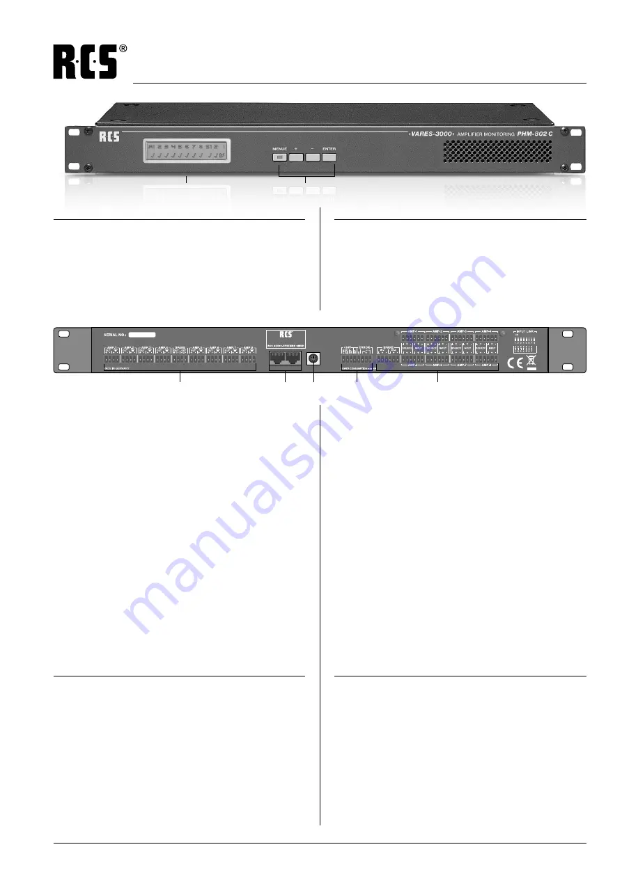 RCS AUDIO-SYSTEMS PHM-802?C Скачать руководство пользователя страница 4