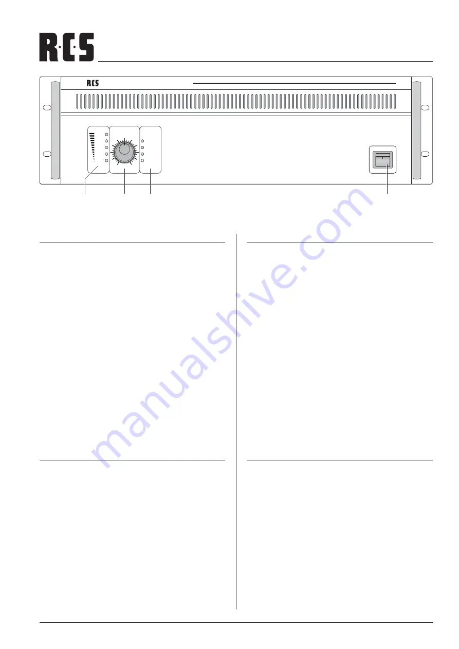 RCS BAN-120 Operating Instructions Manual Download Page 4