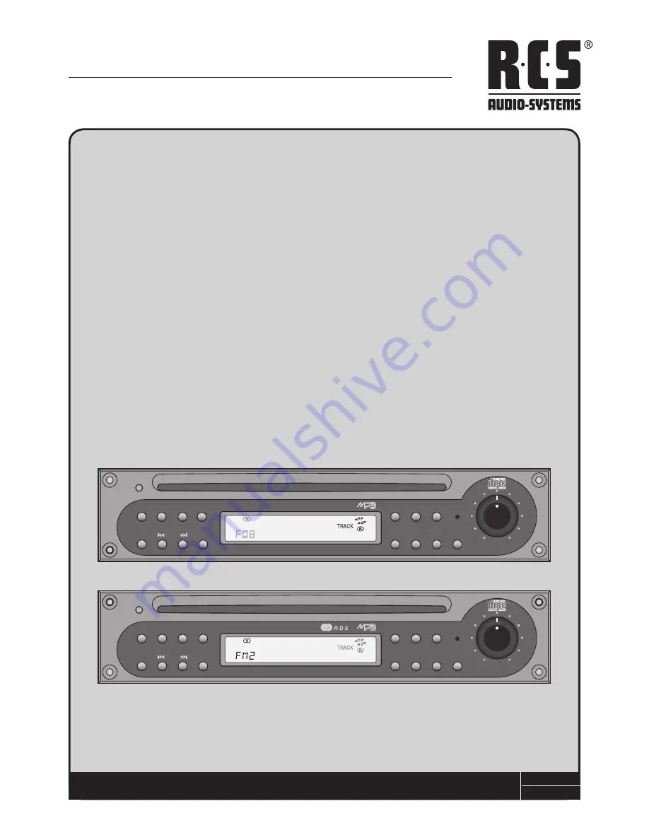 RCS CDP-10M Operating Instructions Manual Download Page 1