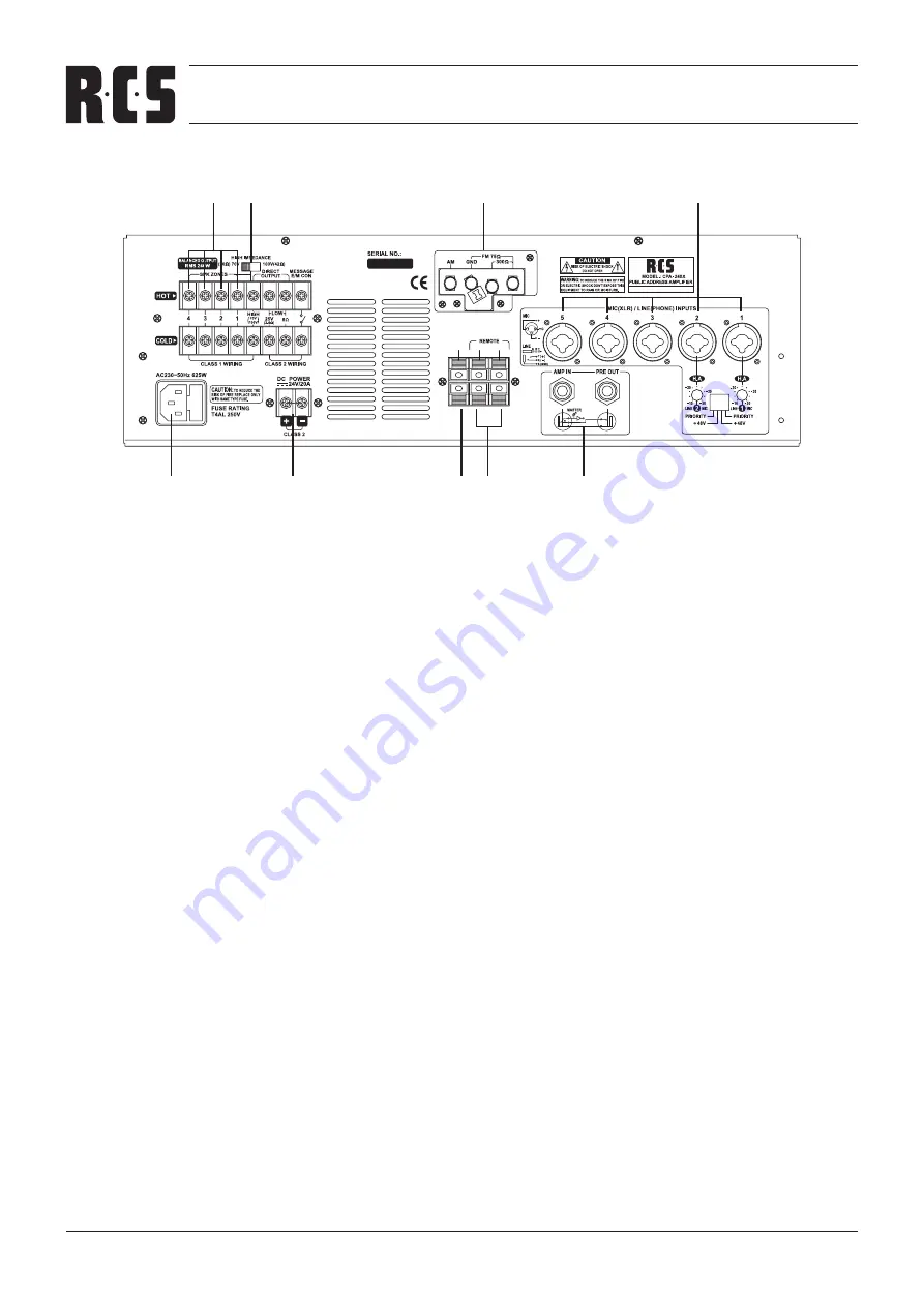 RCS CPA-120X Скачать руководство пользователя страница 4