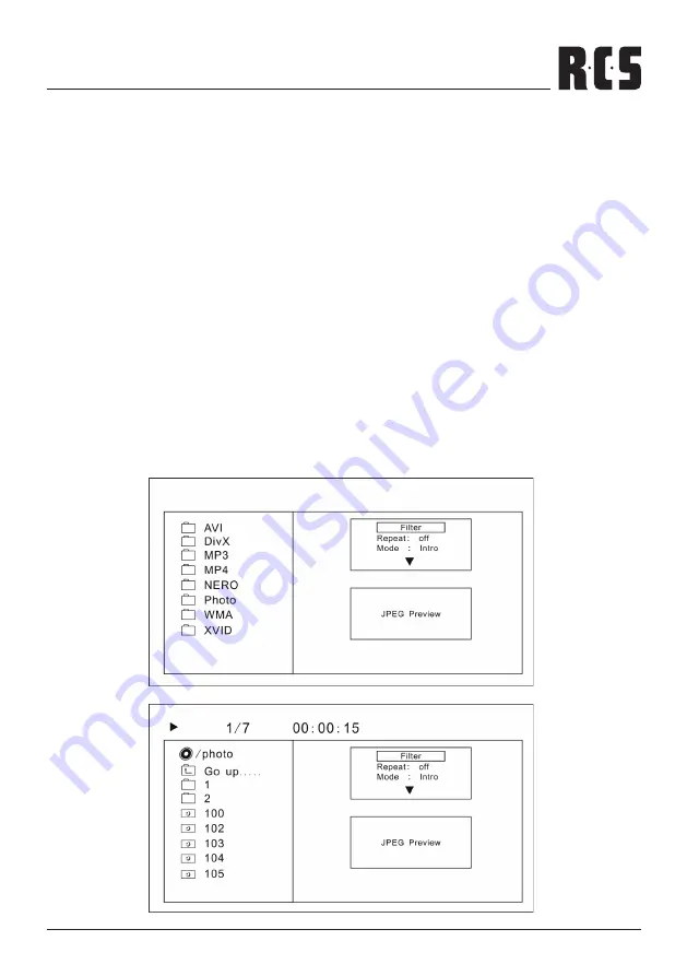 RCS DVD-200X Operating Instructions Manual Download Page 31