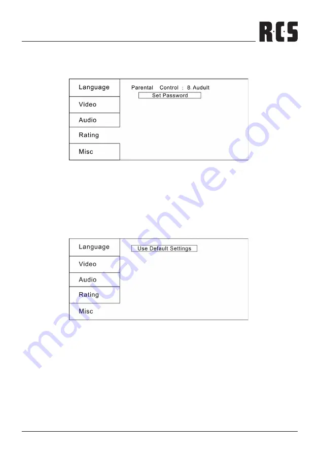 RCS DVD-200X Operating Instructions Manual Download Page 37