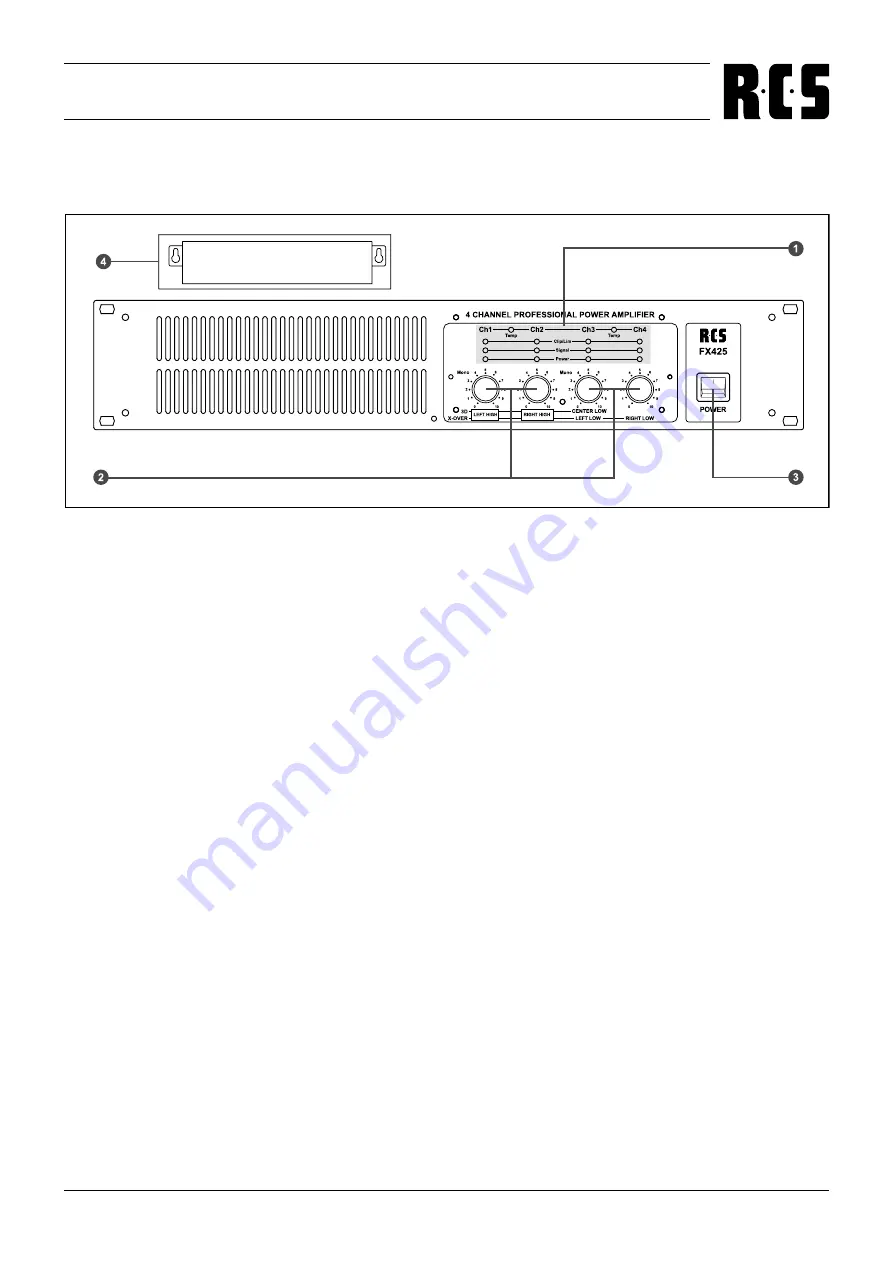 RCS FX-425 Скачать руководство пользователя страница 3