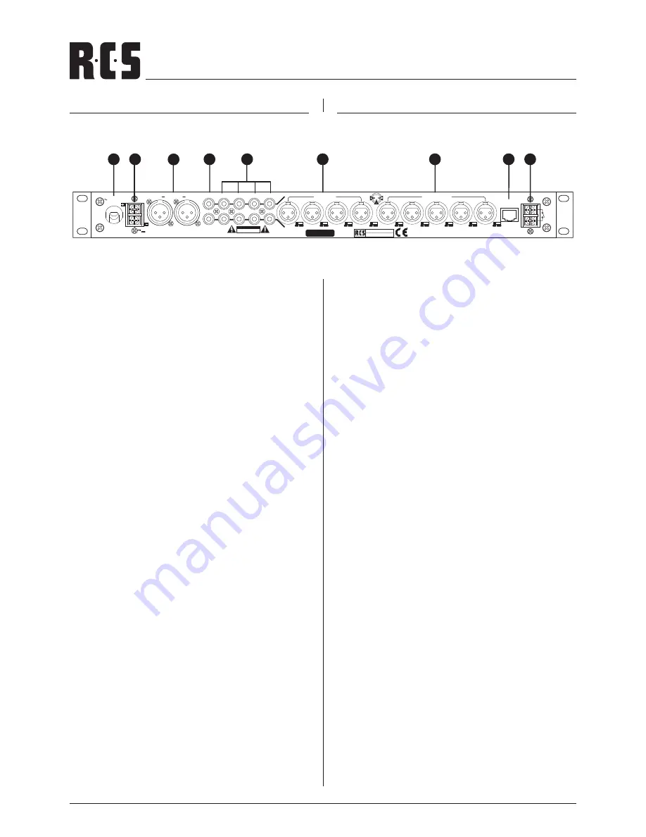 RCS MA-1410B Operating Instructions Manual Download Page 6