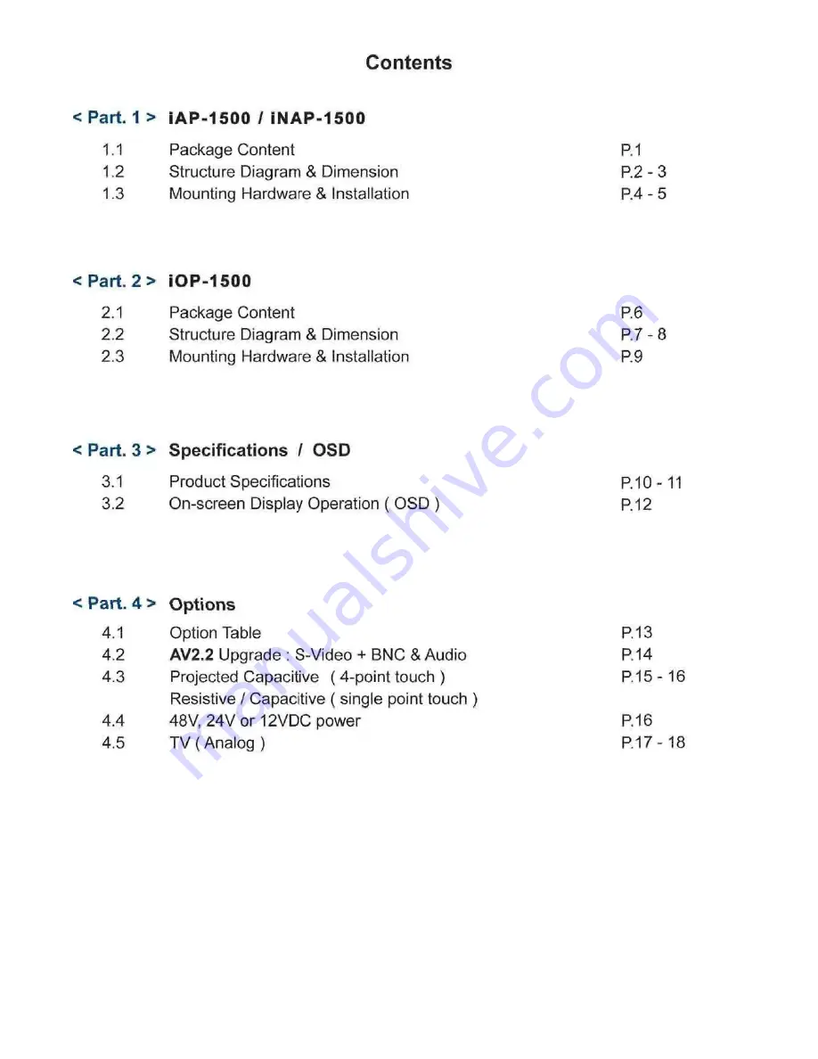 Reach iAP-1500 User Manual Download Page 3