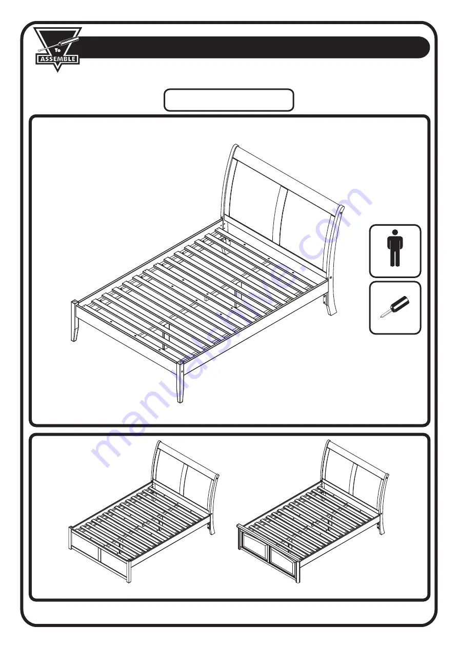 READY To ASSEMBLE HEADBOARD Assembly Instructions Manual Download Page 3