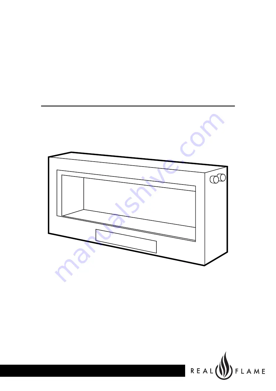 Real Flame ELEMENT 1200 Installation And Operation Manual Download Page 1