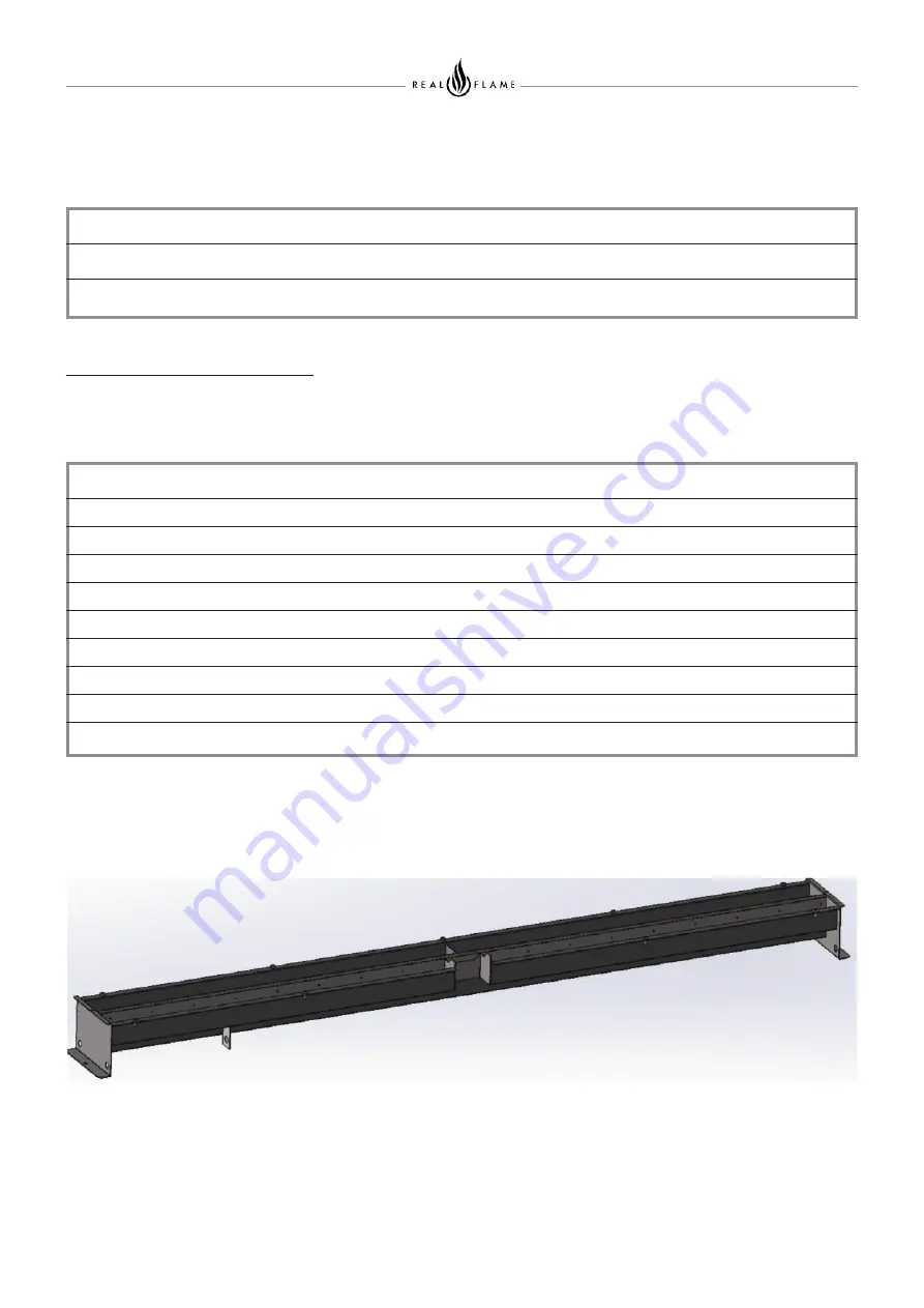 Real Flame ELEMENT 1800 DOUBLE SIDED Installation & Operating Manual Download Page 5