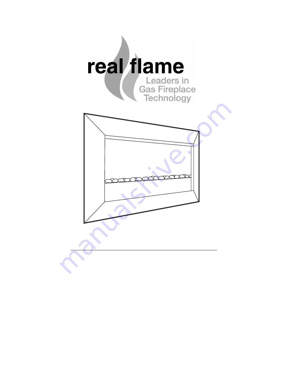 Real Flame EXURO IO1000 Installation & Operating Manual Download Page 1