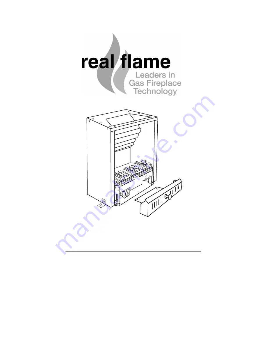 Real Flame Hot Box Installation & Operating Manual Download Page 1