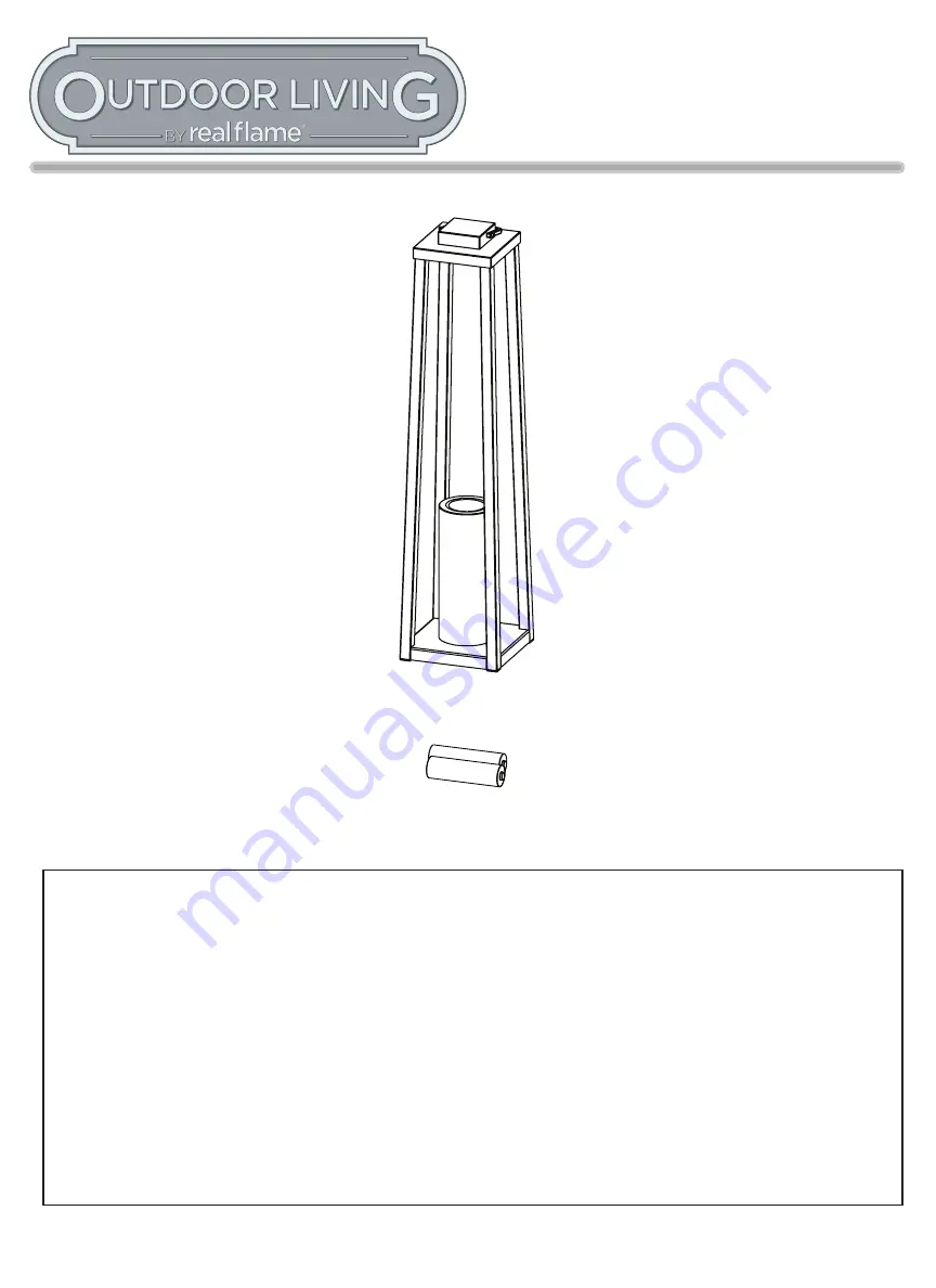 Real Flame Outdoor Living 161 Redvale Manual Download Page 2