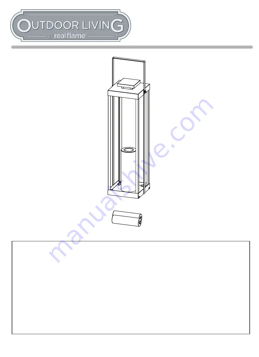 Real Flame Outdoor Living 170 La Sal Manual Download Page 10