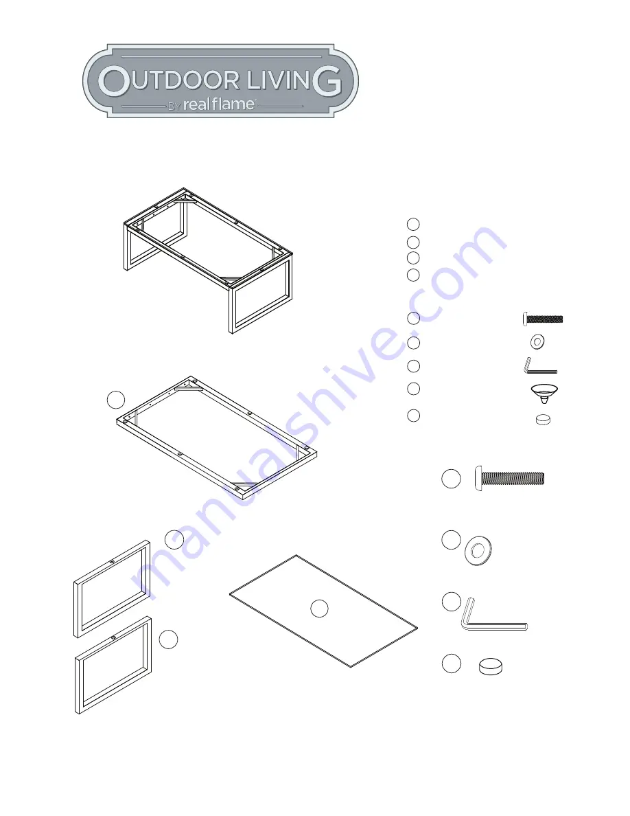 Real Flame Outdoor Living Monaco 1172 Скачать руководство пользователя страница 1