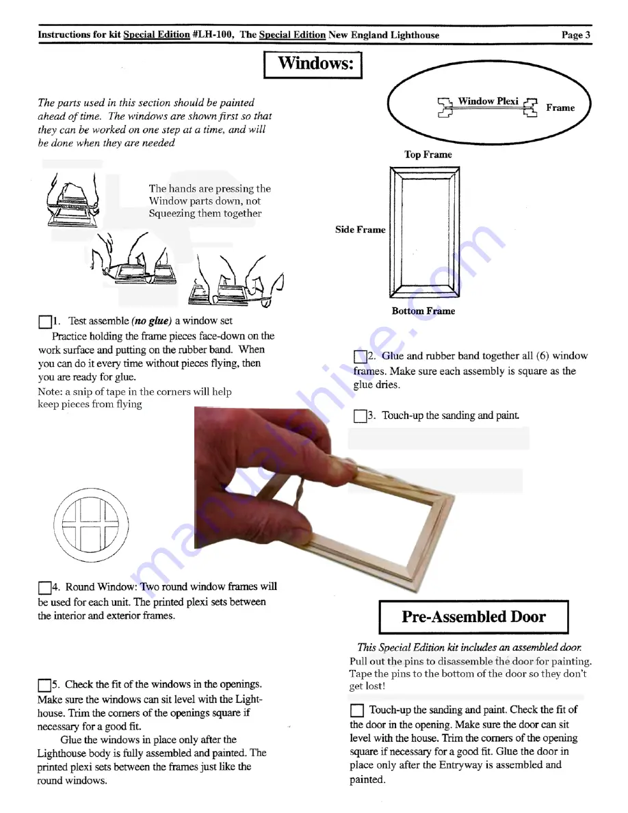 Real Good Toys New England Lighthouse Instructions Manual Download Page 3