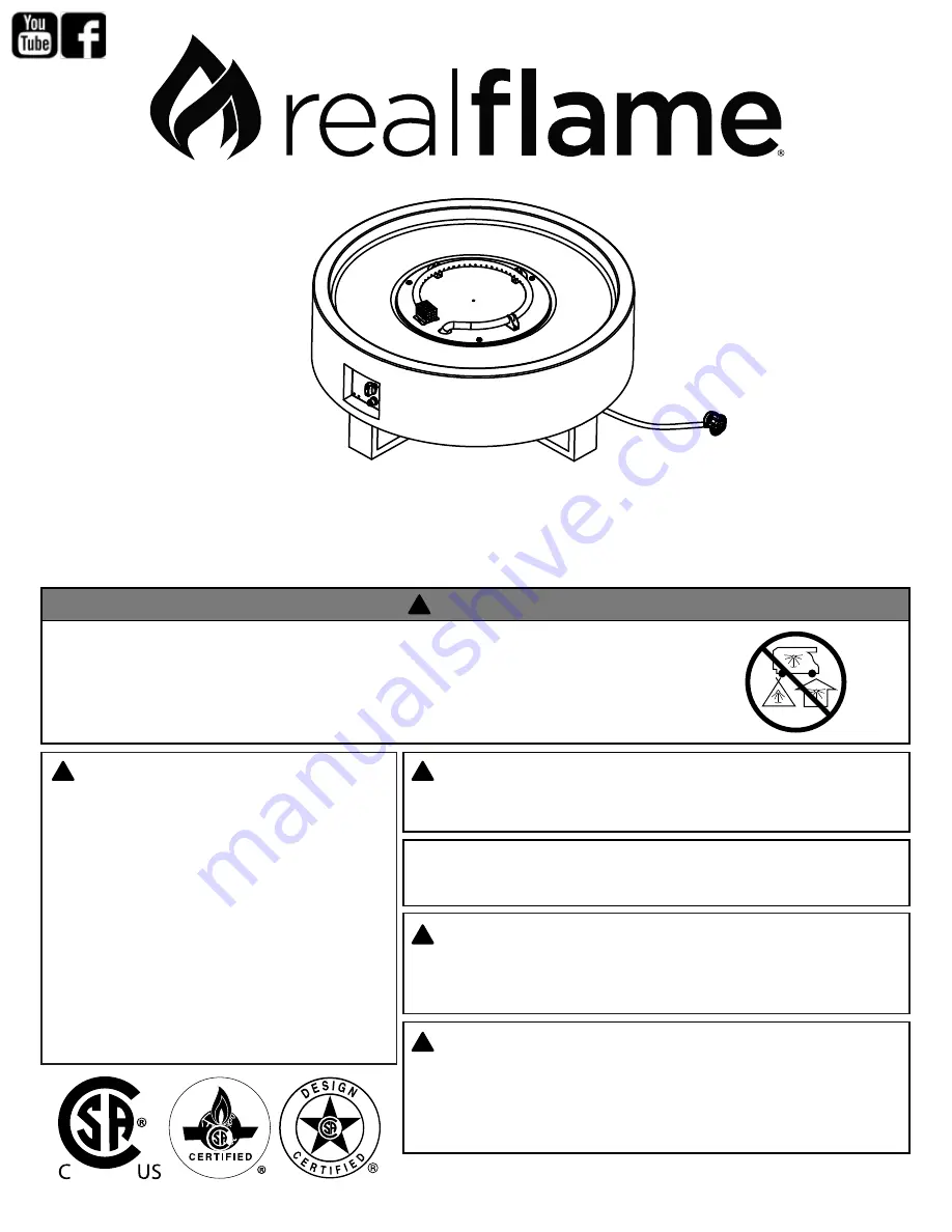 RealFlame 840LP Скачать руководство пользователя страница 1