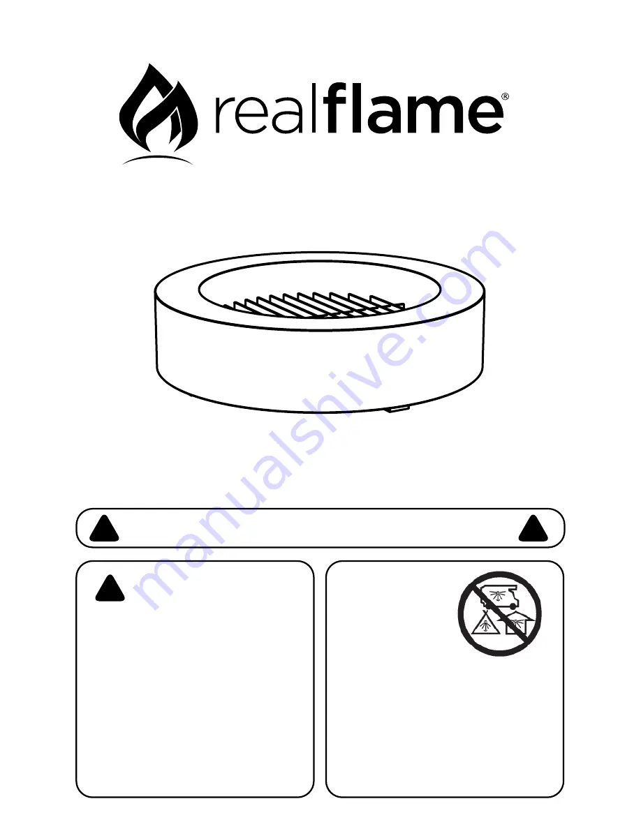 RealFlame 900 Seneca Manual Download Page 1