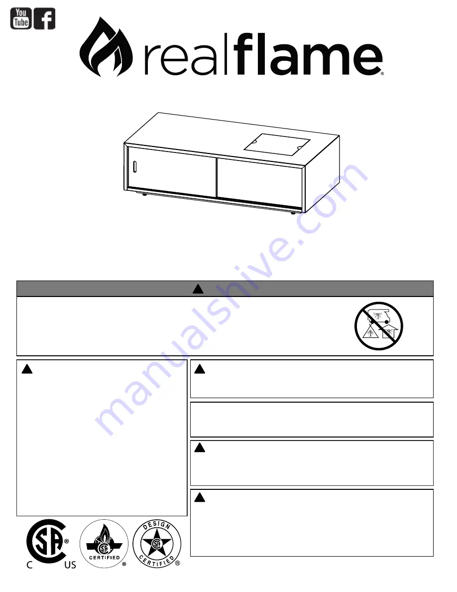 RealFlame C580LP Owner'S Manual Download Page 19