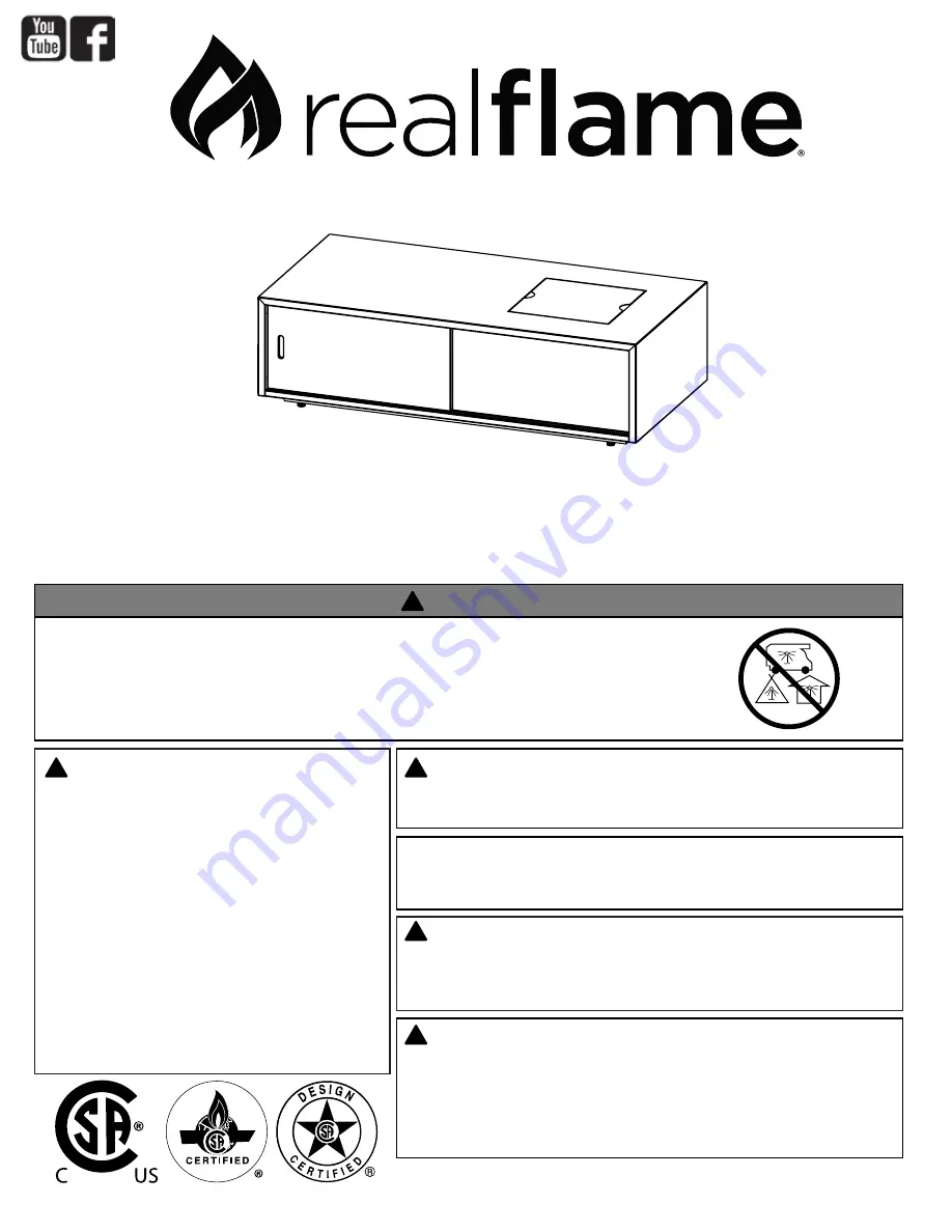 RealFlame C580LP Owner'S Manual Download Page 37