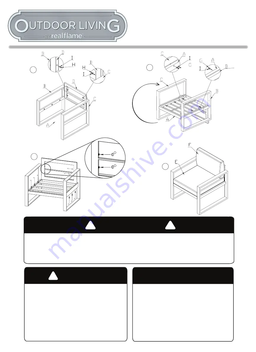 RealFlame Outdoor living 9611 Baltic Quick Start Manual Download Page 8