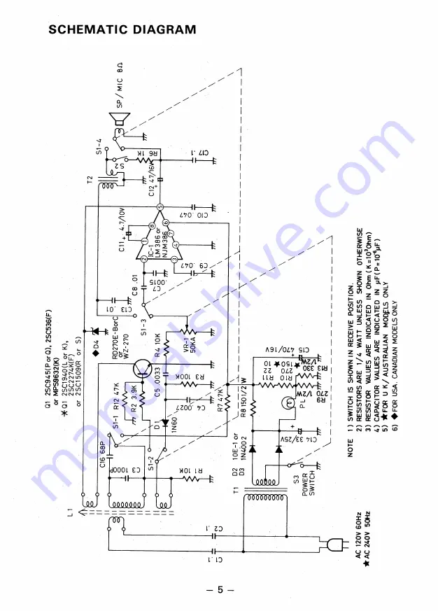 Realistic 43-209B Owner'S Manual Download Page 5