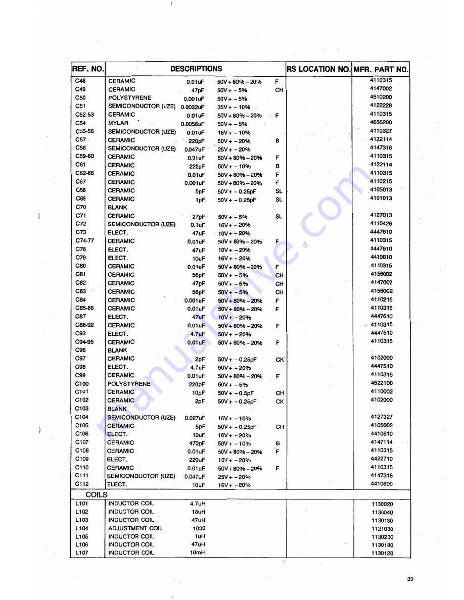 Realistic DX-440 Service Manual Download Page 40