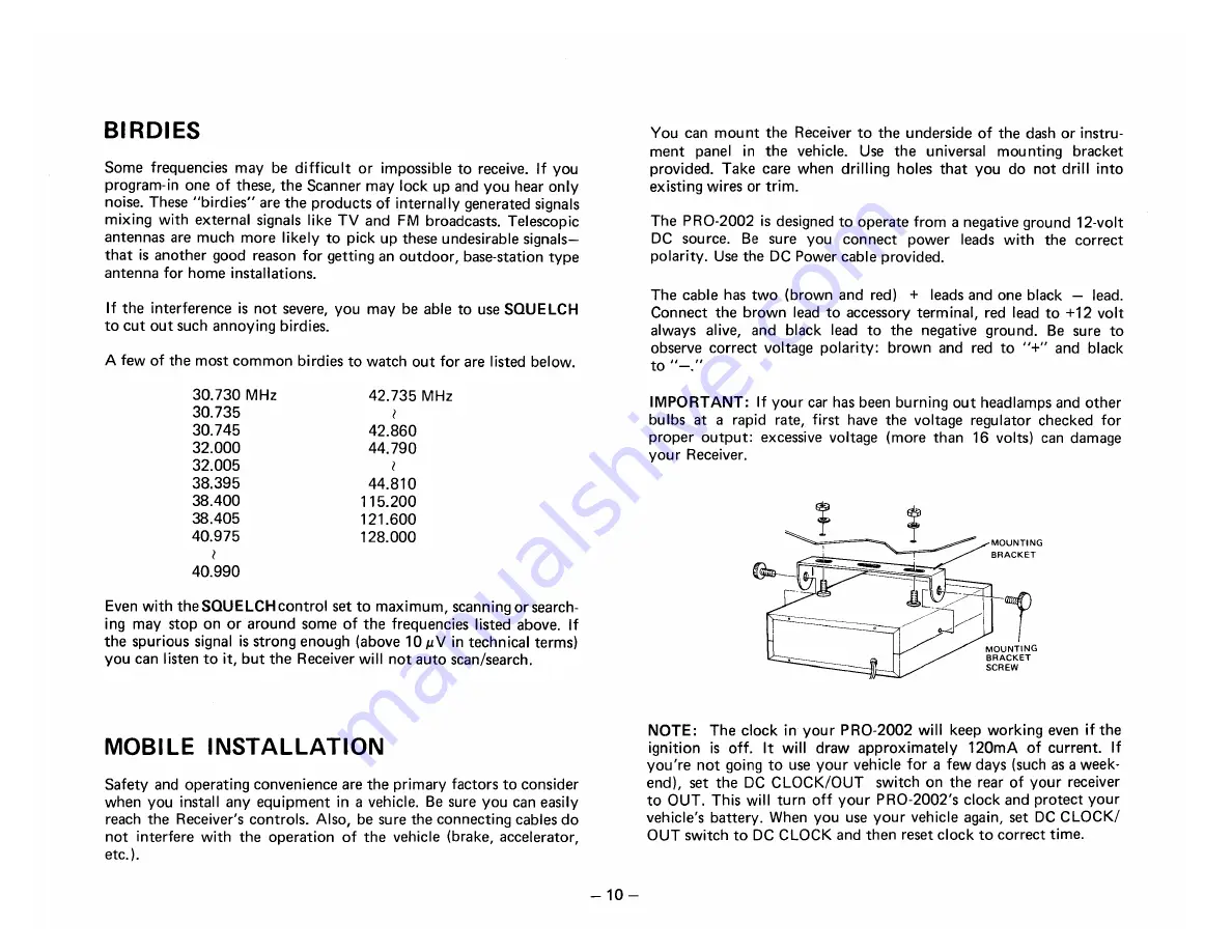 Realistic PRO-2002 Owner'S Manual Download Page 10