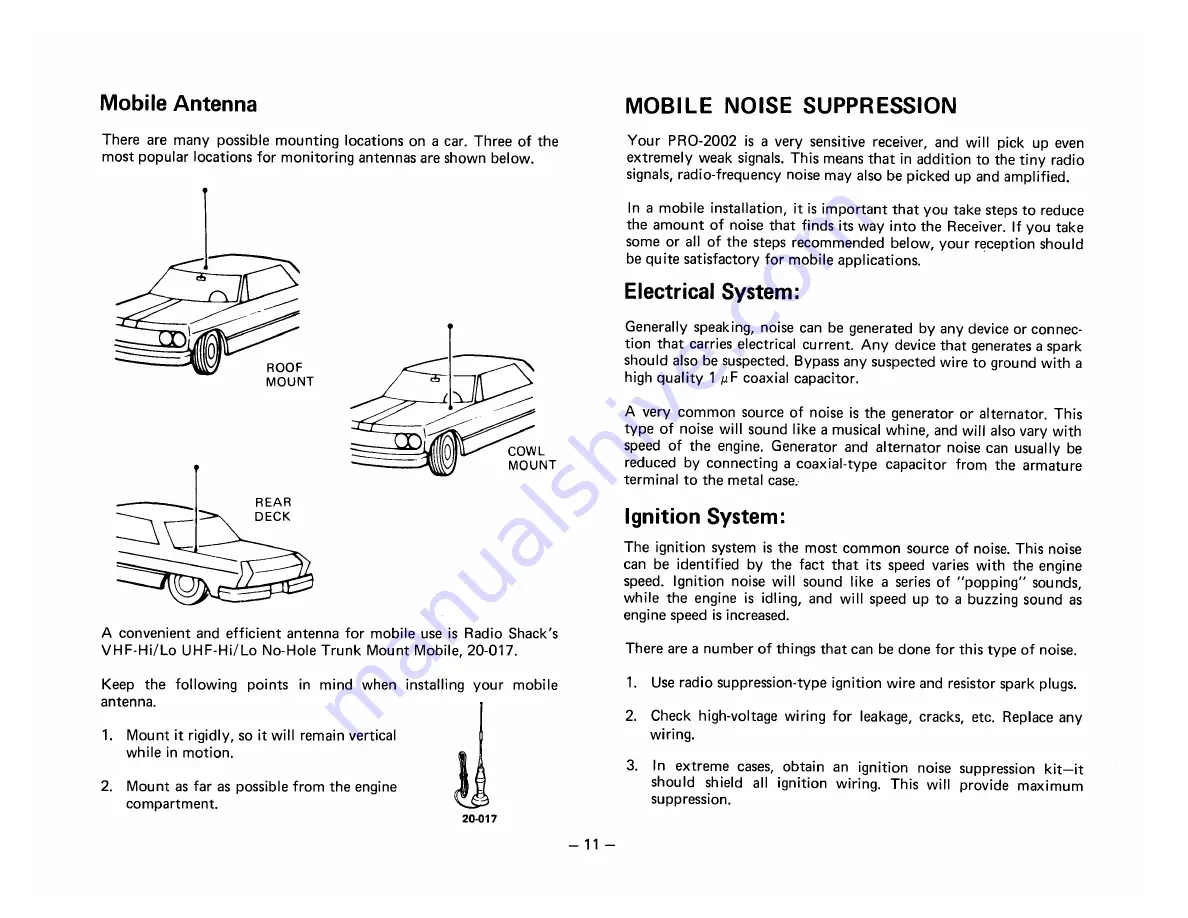 Realistic PRO-2002 Owner'S Manual Download Page 11