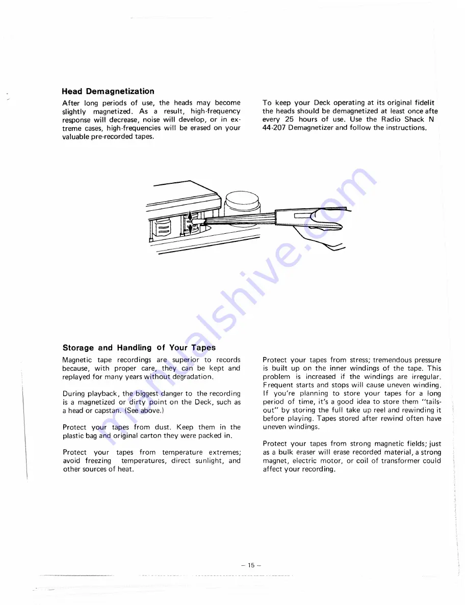 Realistic TR-3000 Owner'S Manual Download Page 15