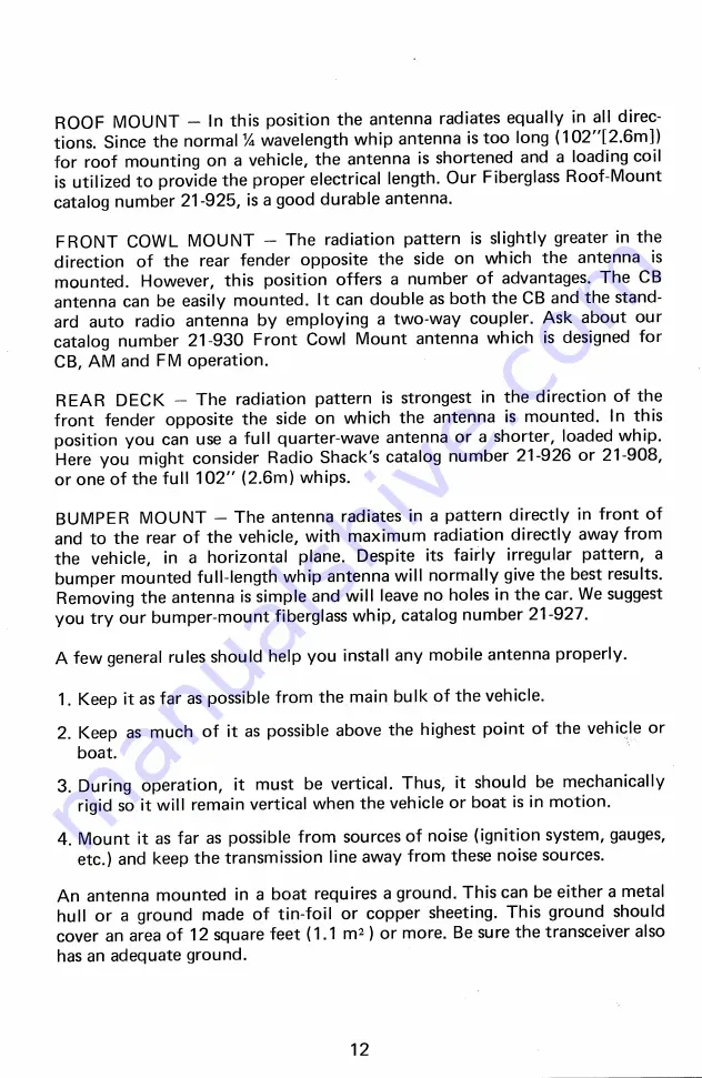 Realistic TRC-424 Owner'S Manual Download Page 12