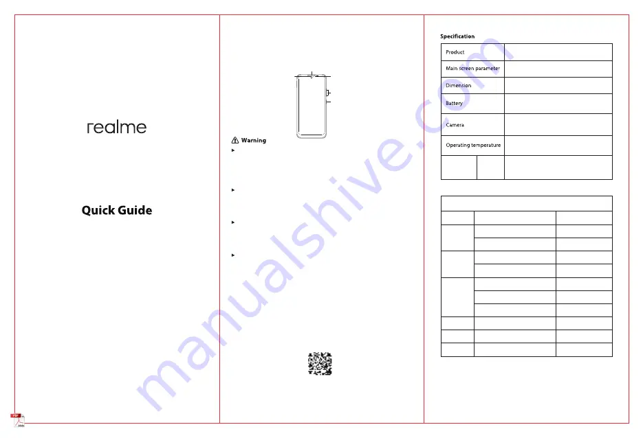 Realme RMX3203 Quick Manual Download Page 1