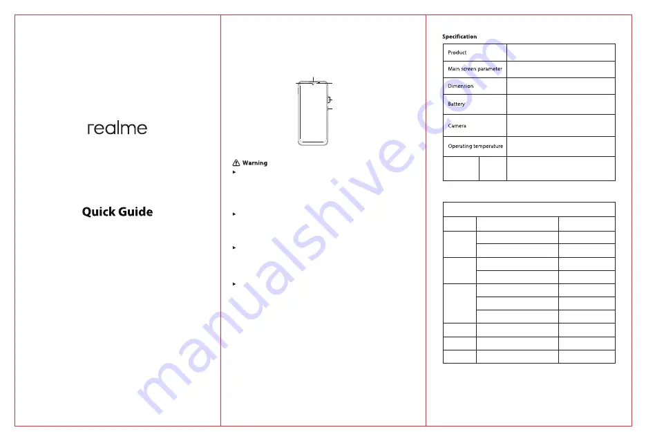 Realme RMX3231 Quick Manual Download Page 1