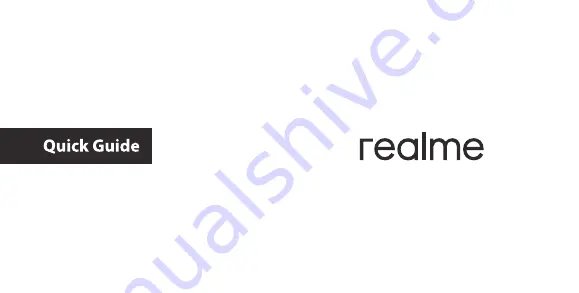 Realme RMX3241 Quick Start Manual Download Page 1