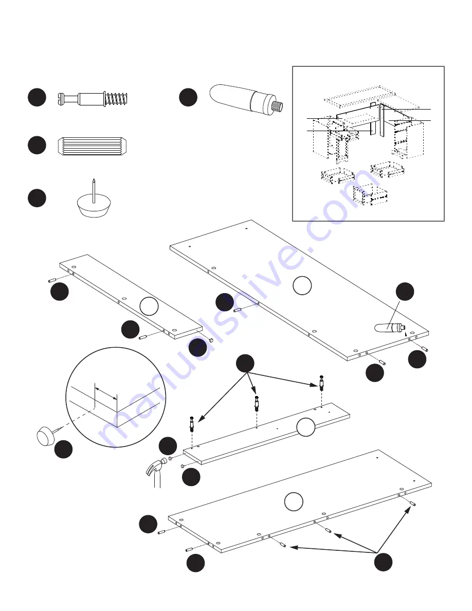 realspace Magellan L-Shaped Desk Assembly Instructions And Warranty Information Download Page 17