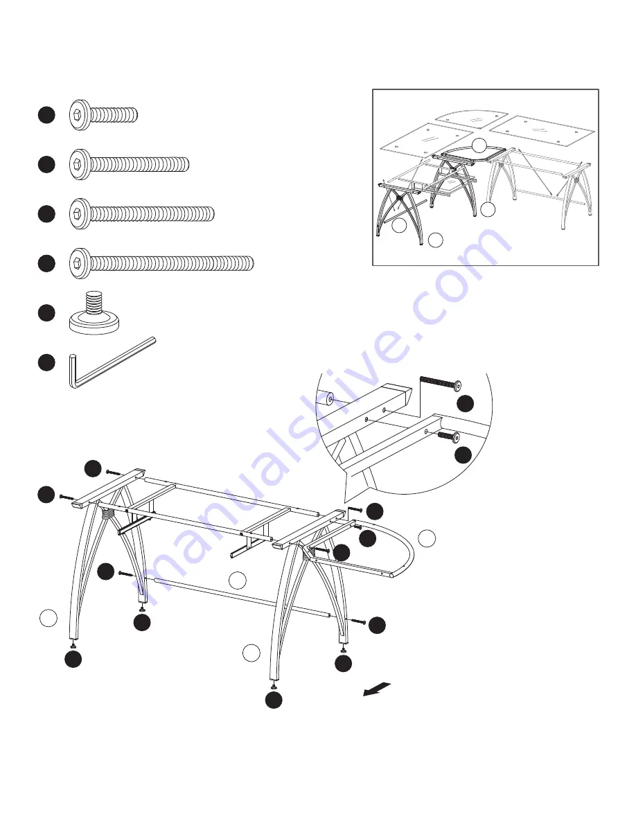 realspace Vista L-Shaped Desk Assembly Instructions And Warranty Information Download Page 10