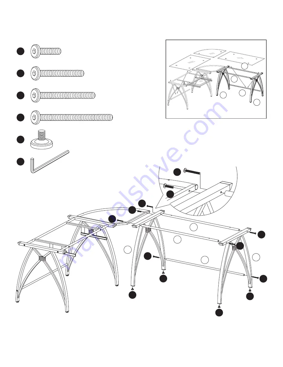 realspace Vista L-Shaped Desk Assembly Instructions And Warranty Information Download Page 11