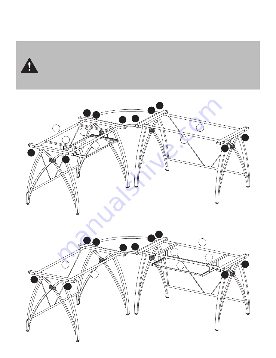 realspace Vista L-Shaped Desk Assembly Instructions And Warranty Information Download Page 15