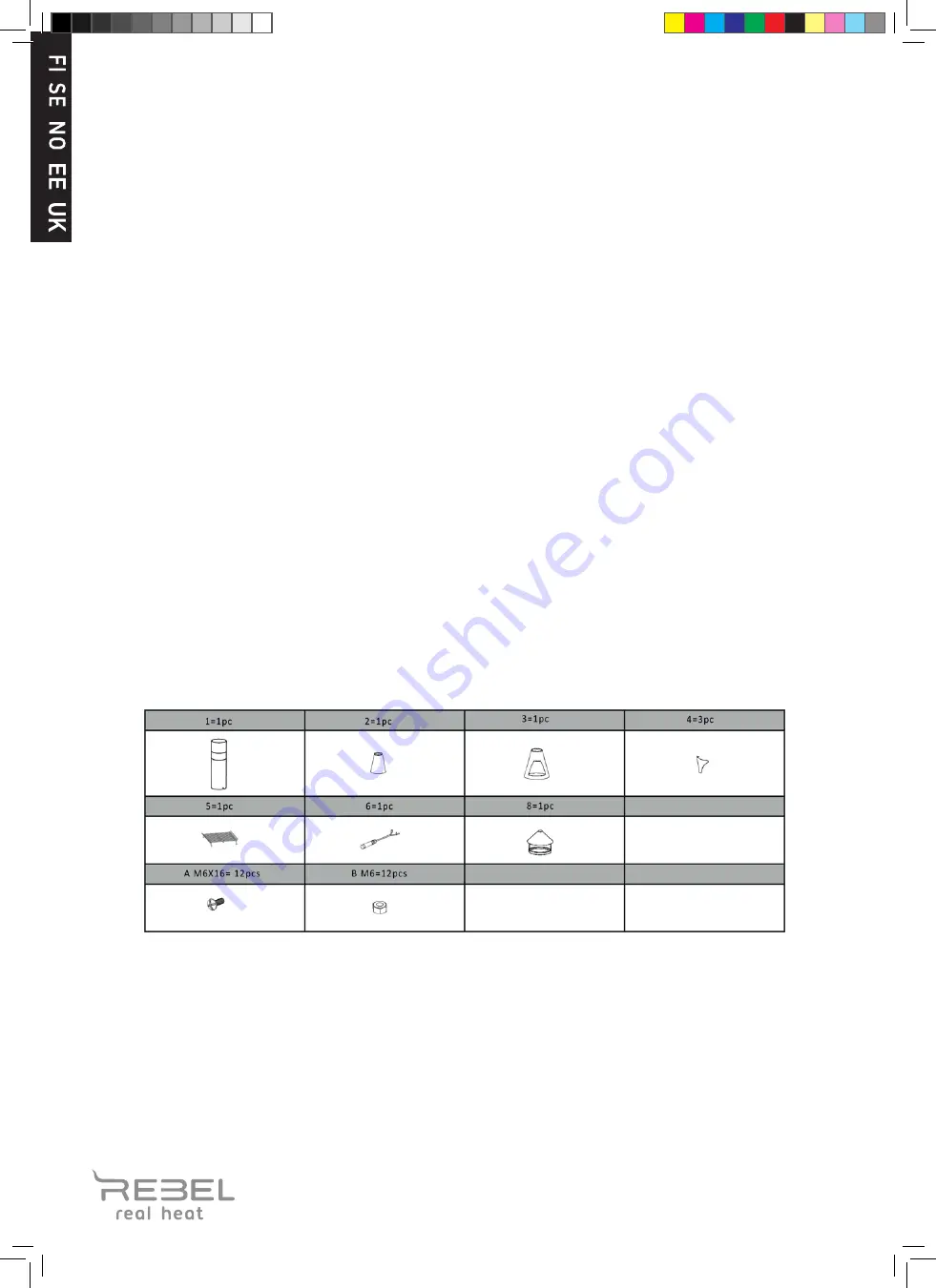 Rebel FIREPIT 160 Assembly And Operating Instructions Manual Download Page 4