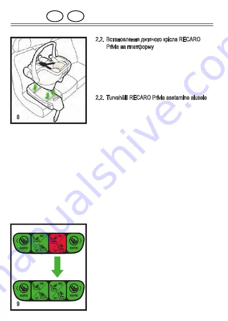 RECARO RECAROfix Instructions For Installation And Use Manual Download Page 130