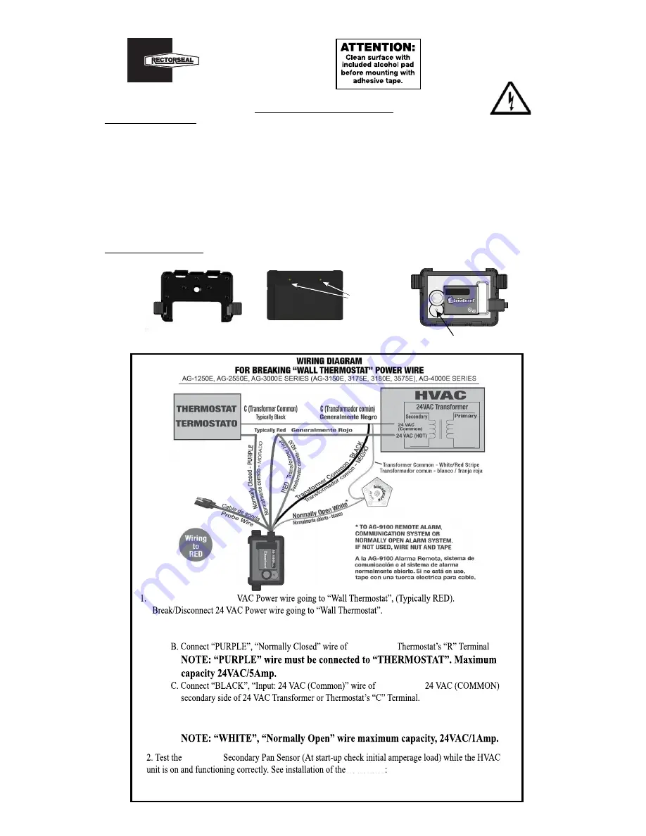 RectorSeal AG-1250E Скачать руководство пользователя страница 1